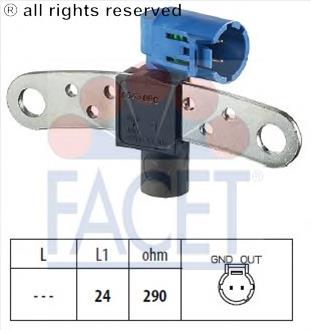 Sensor de posição (de revoluções) de cambota 2375000Q0H Renault (RVI)