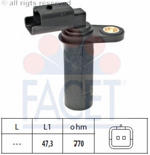 90538 Facet Sensor de posição (de revoluções) de cambota