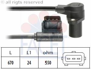 12141720852 BMW Sensor de posição (de revoluções) de cambota