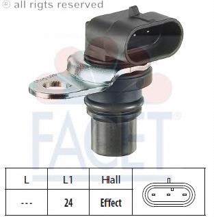 Sensor de posição da árvore distribuidora ECPPL040 NTY