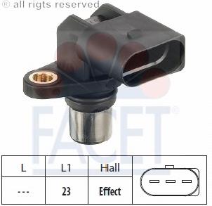 Sensor de posição da árvore distribuidora 6PU009121881 HELLA
