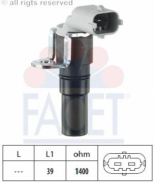 1238223 Opel Sensor de posição (de revoluções) de cambota