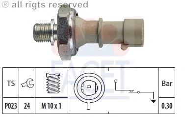 70162 Facet Sensor de pressão de óleo