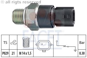 70181 Facet Sensor de pressão de óleo