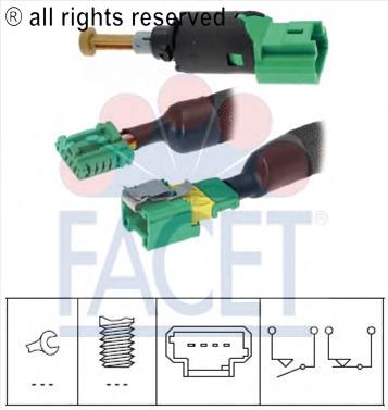 6DD008622961 HELLA Sensor de ativação do sinal de parada