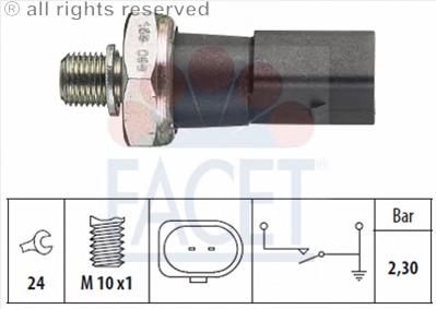 12891 FAE Sensor de pressão de óleo
