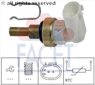 73360 Facet Sensor de temperatura do fluido de esfriamento