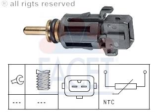 73279 Facet Sensor de temperatura do fluido de esfriamento
