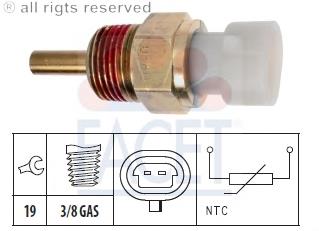96440380 General Motors Sensor de temperatura do fluido de esfriamento