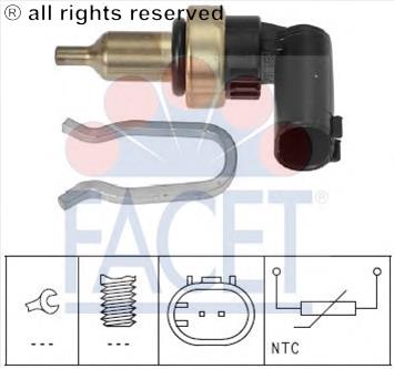 Sensor de temperatura do fluido de esfriamento 41539728 Mercedes