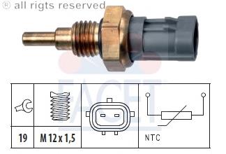 Sensor de temperatura do fluido de esfriamento Alfa E-Parts AF05192