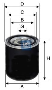 Filtro de secador de ar (separador de umidade e óleo) (TRUCK) DAF 0699387