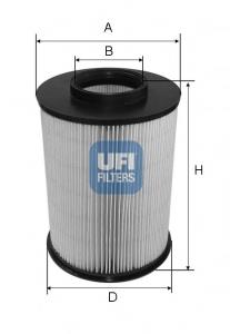 2767500 UFI Filtro de ar