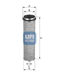 Filtro de ar de bomba de fornecimento de ar secundário Iveco 41214148