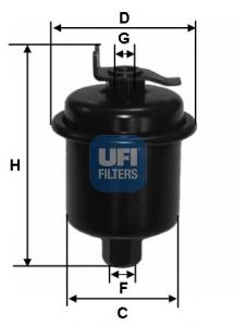 3162100 UFI Filtro de combustível