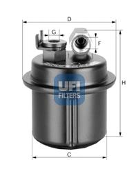 3153500 UFI Filtro de combustível