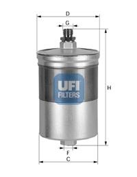 3150500 UFI Filtro de combustível