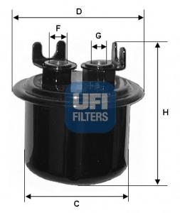 3153900 UFI Filtro de combustível