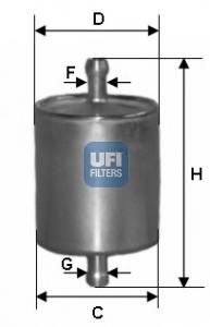 3176000 UFI Filtro de combustível