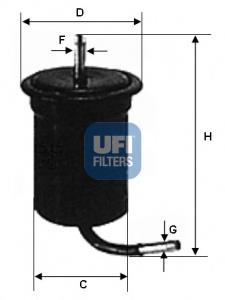 Filtro de combustível K08A20490 Hyundai/Kia
