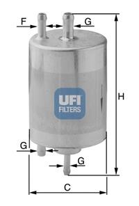 3183400 UFI Filtro de combustível