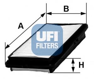 Filtro de ar Mecafilter ELP3986