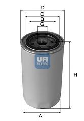 2316400 UFI Filtro de óleo