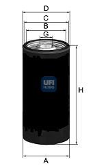 2314400 UFI Filtro de óleo