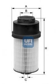 2600900 UFI Filtro de combustível