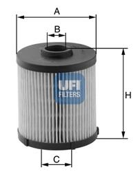2602000 UFI Filtro de combustível