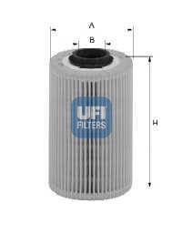 2601800 UFI Filtro de combustível