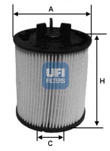 2602300 UFI Filtro de combustível