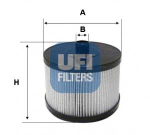 2602200 UFI Filtro de combustível