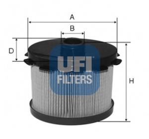 2668800 UFI Filtro de combustível