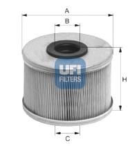 2668600 UFI Filtro de combustível