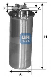 2400100 UFI Filtro de combustível