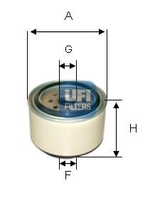 2433800 UFI Filtro de combustível