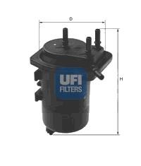 2401400 UFI Filtro de combustível