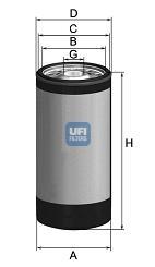 2328800 UFI Filtro de óleo