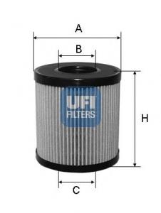 2506000 UFI Filtro de óleo