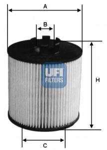 2506300 UFI Filtro de óleo