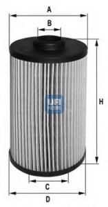 2503800 UFI Filtro de óleo