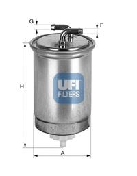 2443500 UFI Filtro de combustível