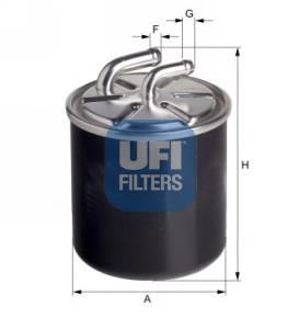 2443600 UFI Filtro de combustível