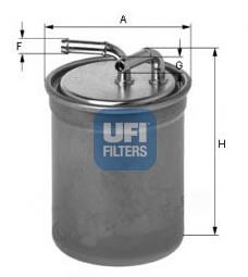 2443700 UFI Filtro de combustível