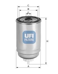 2440800 UFI Filtro de combustível