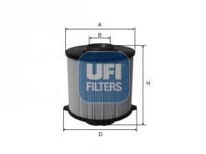2605800 UFI Filtro de combustível