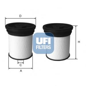 Filtro de combustível UFI 2604700 preço, a partir de 17,71 USD