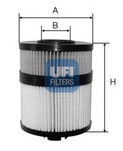 2510800 UFI Filtro de óleo