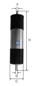 3192100 UFI Filtro de combustível